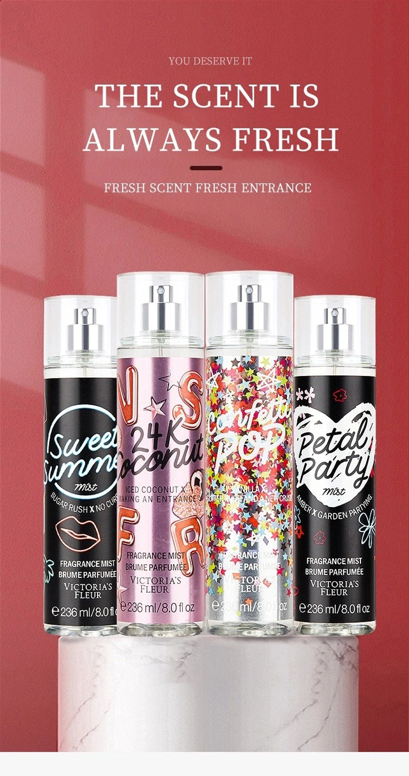 Custometic Beauty Products Body Care Deodorant 236 Ml Fruity Fragrance Women Victoria Secret Body Perfume Mist Spray